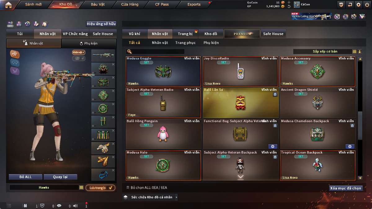 shop acc cf uy tin gia re